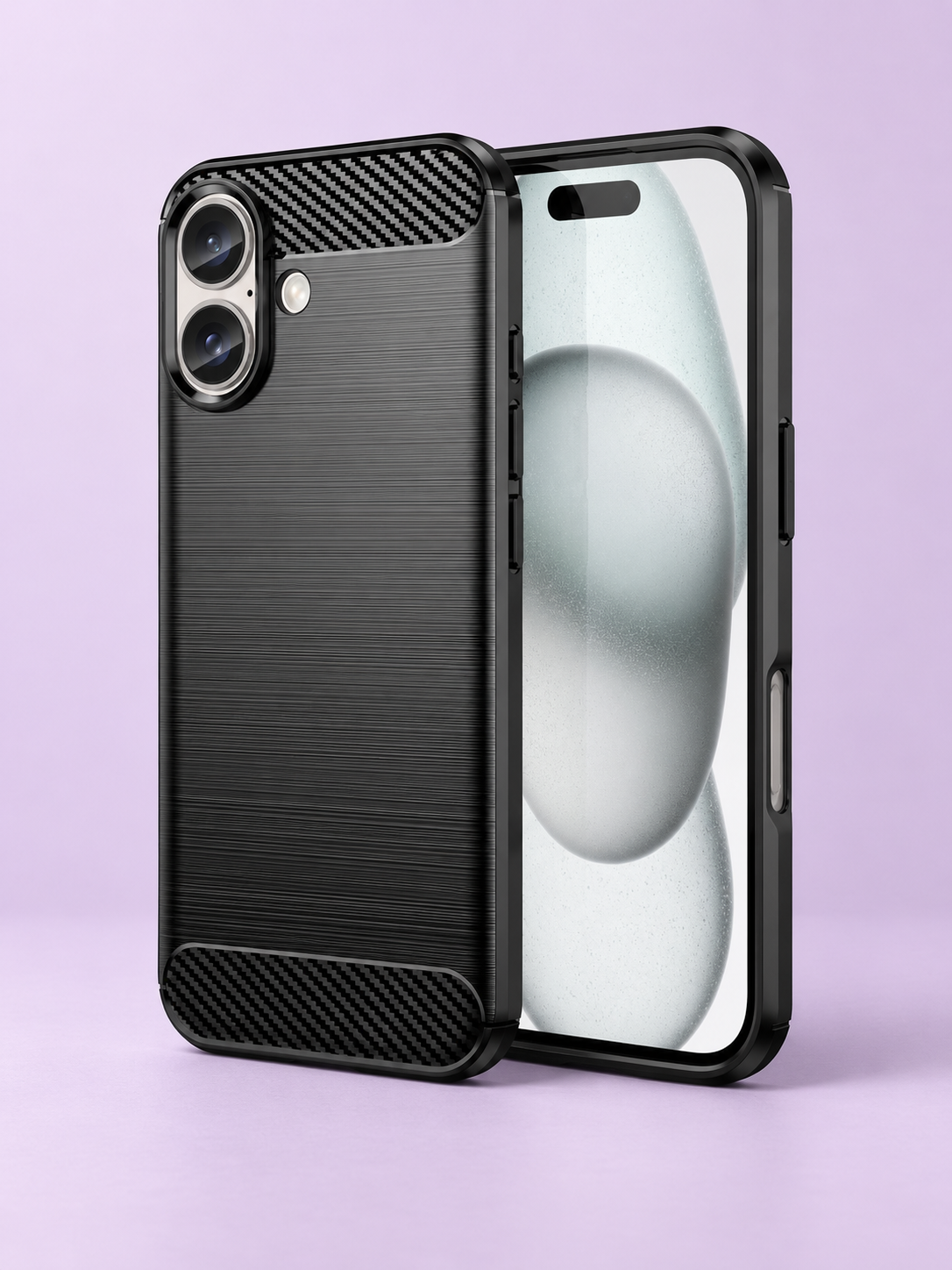 Carbon Brush TPU – Handyhülle im Carbon-Design · Produktlinieninszenierung