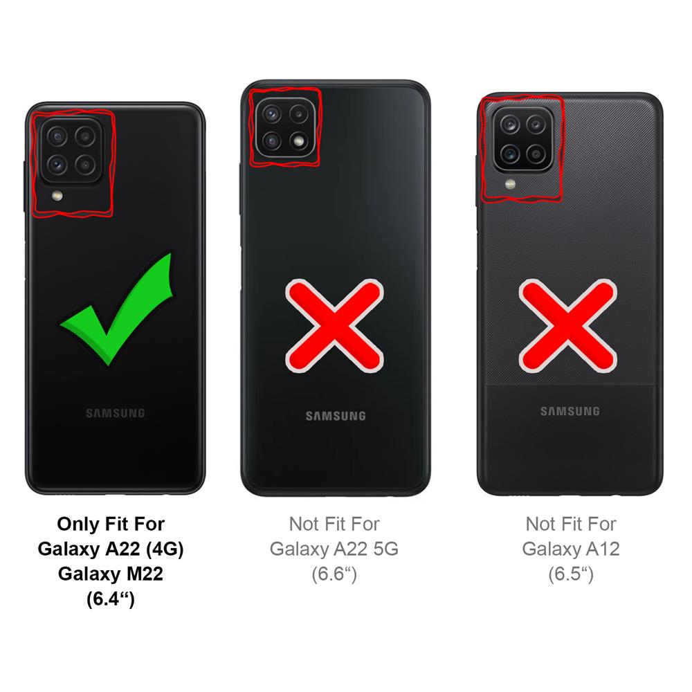 Rugged TPU für Samsung Galaxy A22 4G / M22 in Transparent
