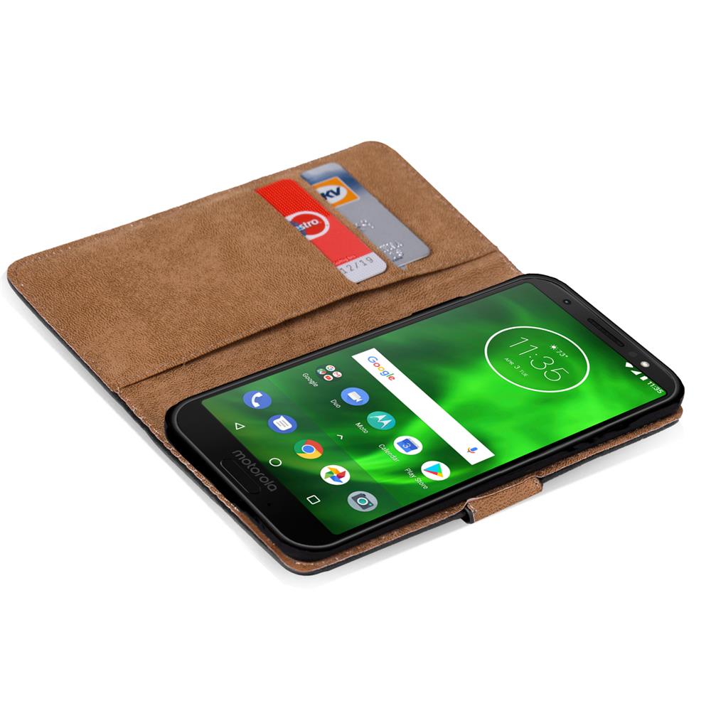 Basic Wallet für Motorola Moto G6 Plus in Schwarz