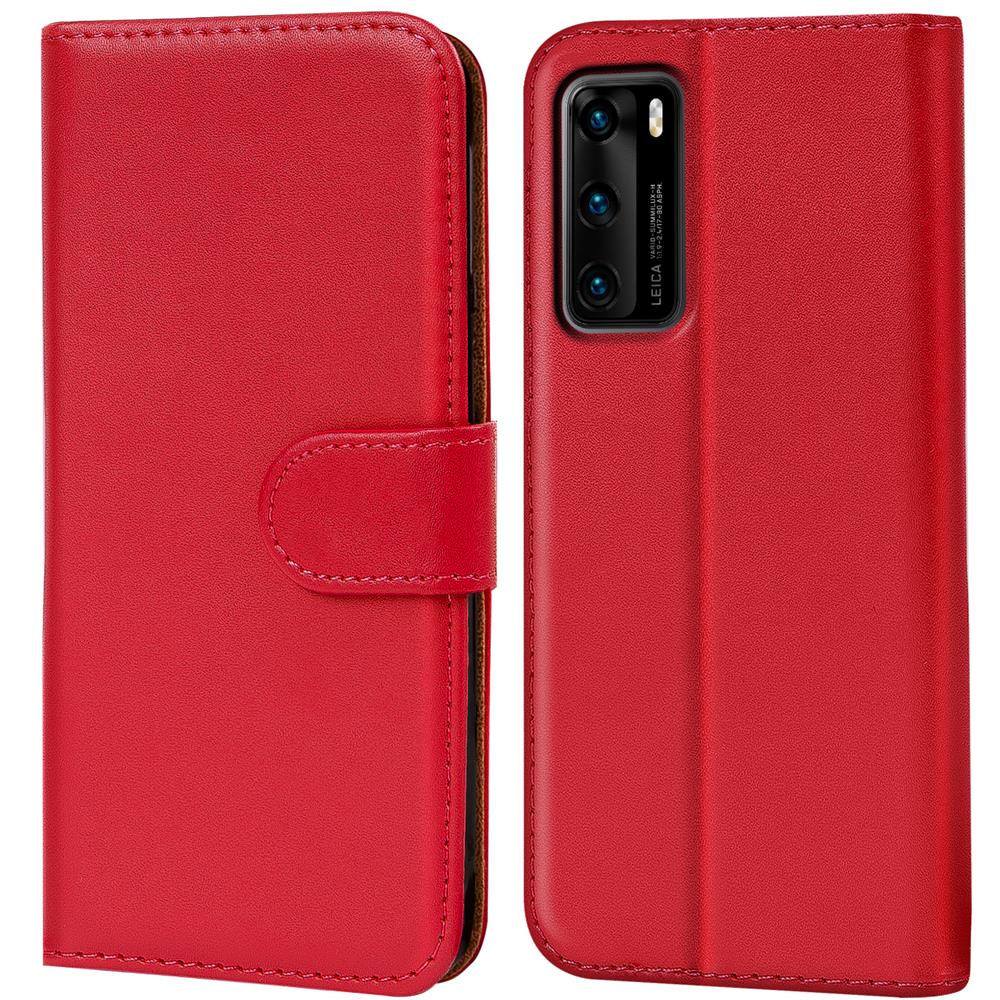 Basic Wallet für Huawei P40 in Rot