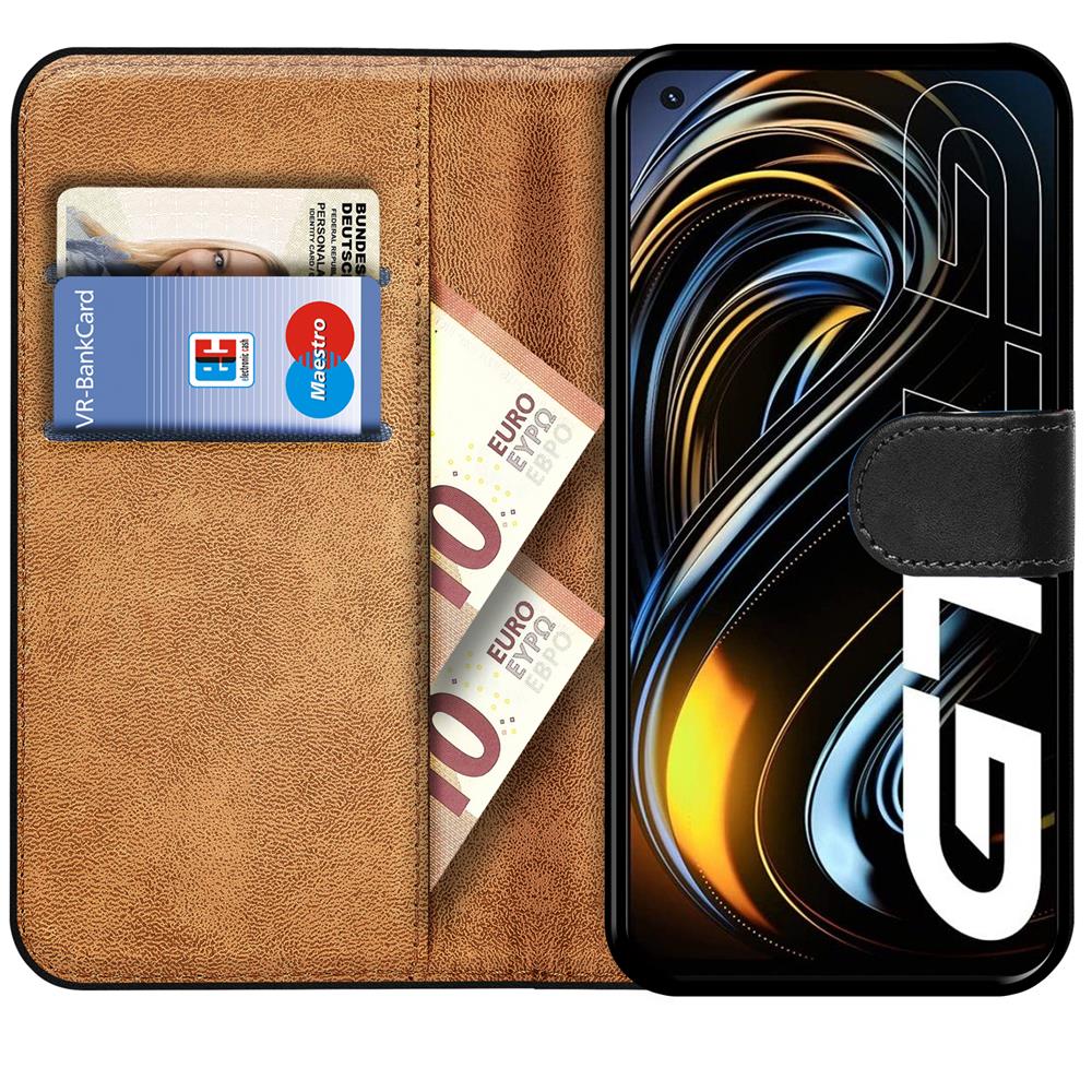 Basic Wallet für Realme GT 5G in Schwarz