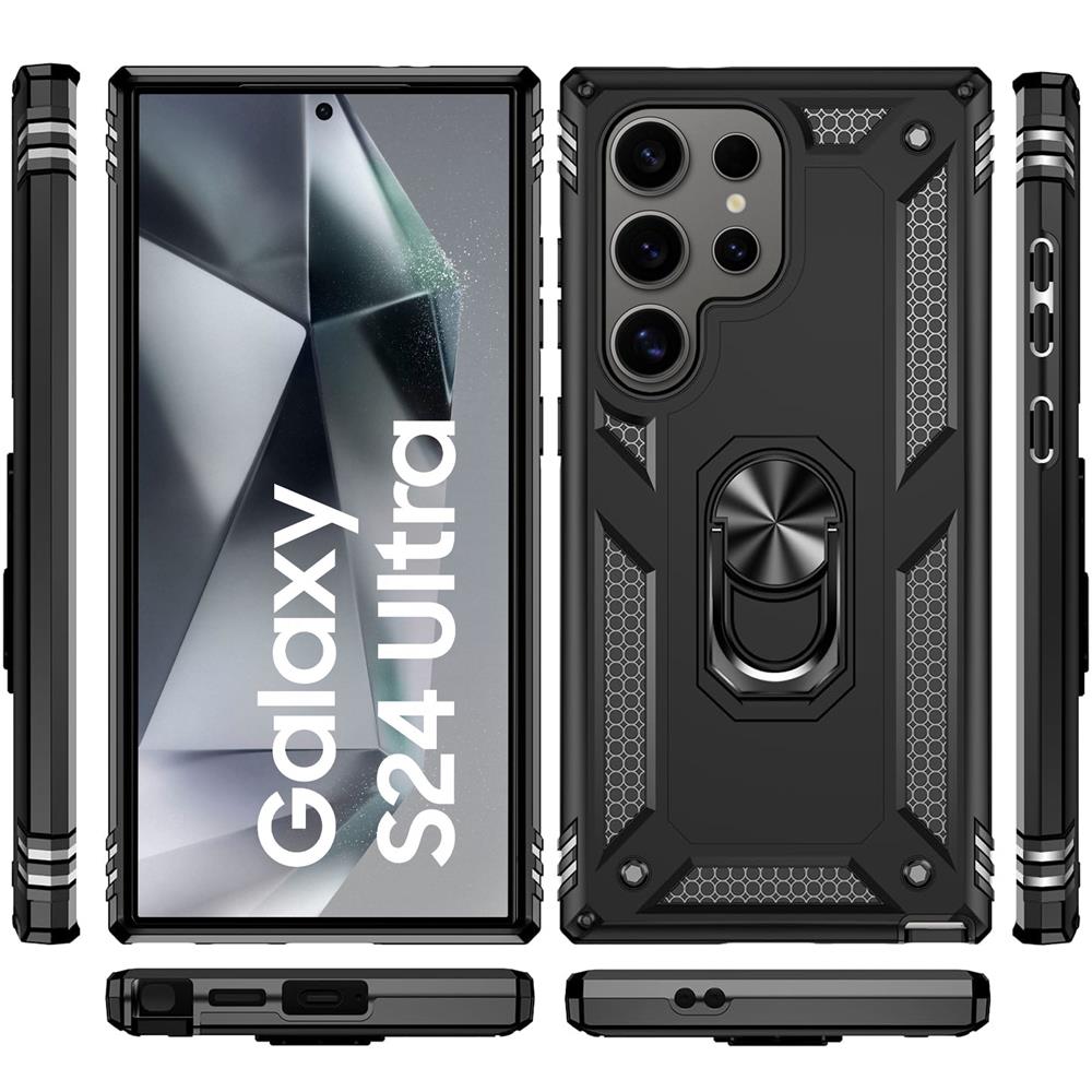Army Case für Samsung Galaxy S24 Ultra in Schwarz