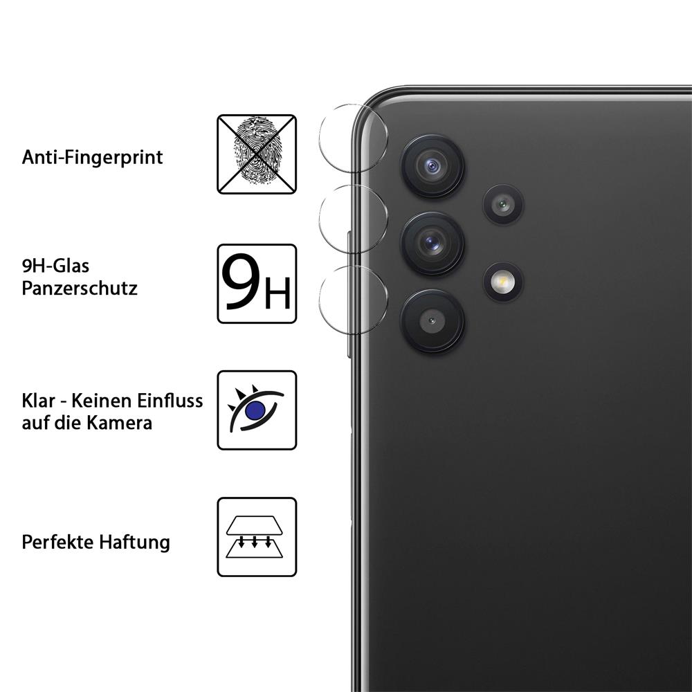 4in1 Glas Set für Samsung Galaxy A32 5G