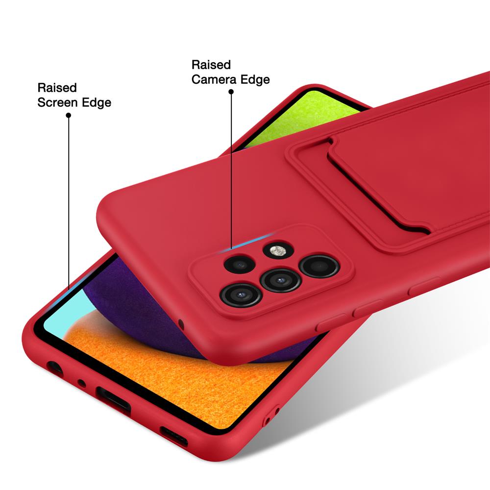 Card Case für Samsung Galaxy A72 in Rot