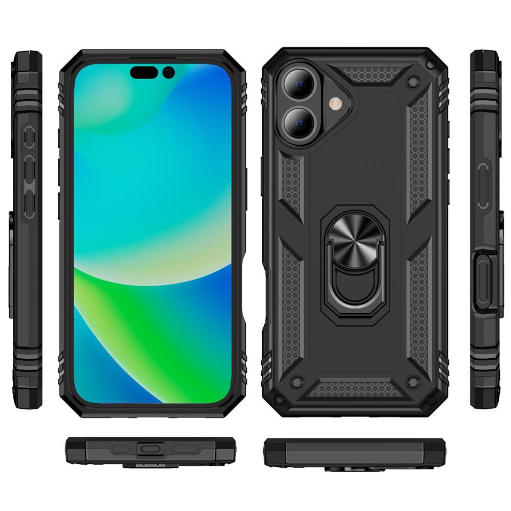 Army Case für Apple iPhone 16 Plus in Schwarz