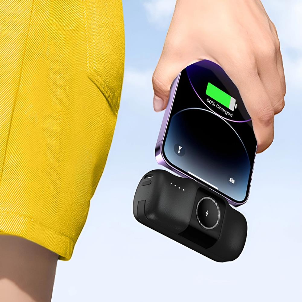 Power Bank - Wozinsky - Apple Watch WF16-YC - 5000 in Schwarz