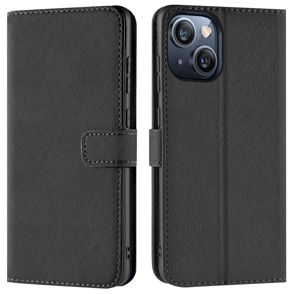 Basic Wallet für Apple iPhone 15 Plus in Schwarz