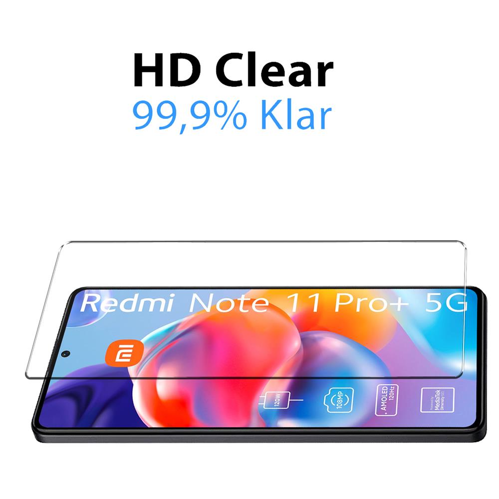 4in1 Glas Set für Xiaomi Redmi Note 11 Pro Plus 5G