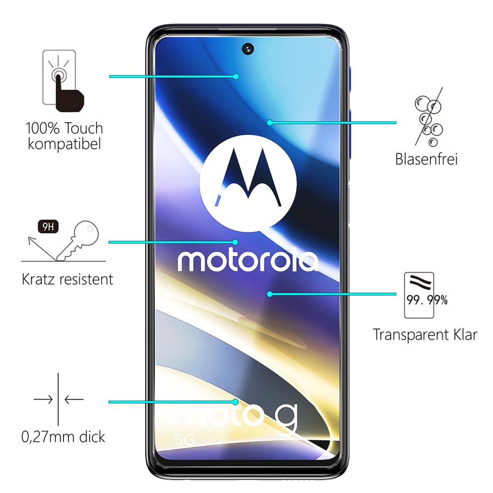 Glas 2in1 für Motorola Moto G62 5G