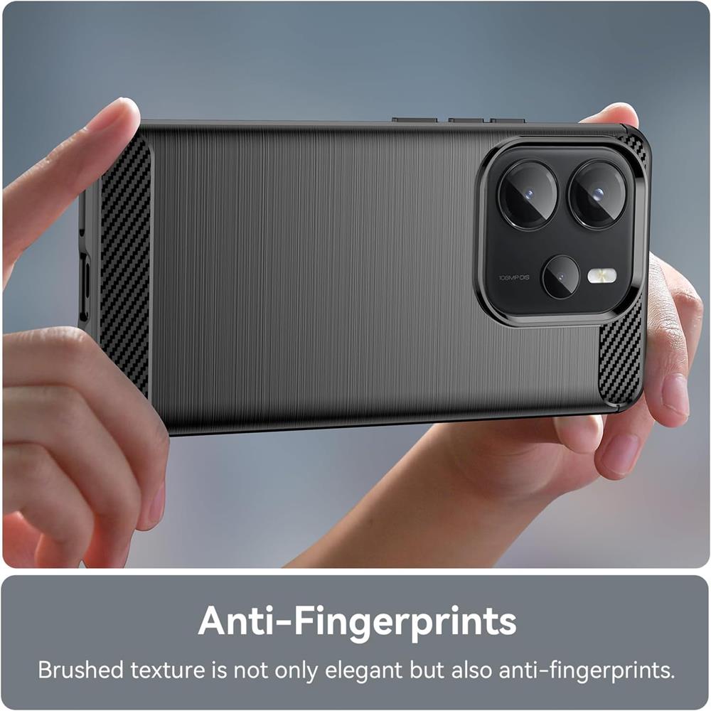 Carbon Brush TPU für Xiaomi Redmi Note 14 (4G) in Schwarz