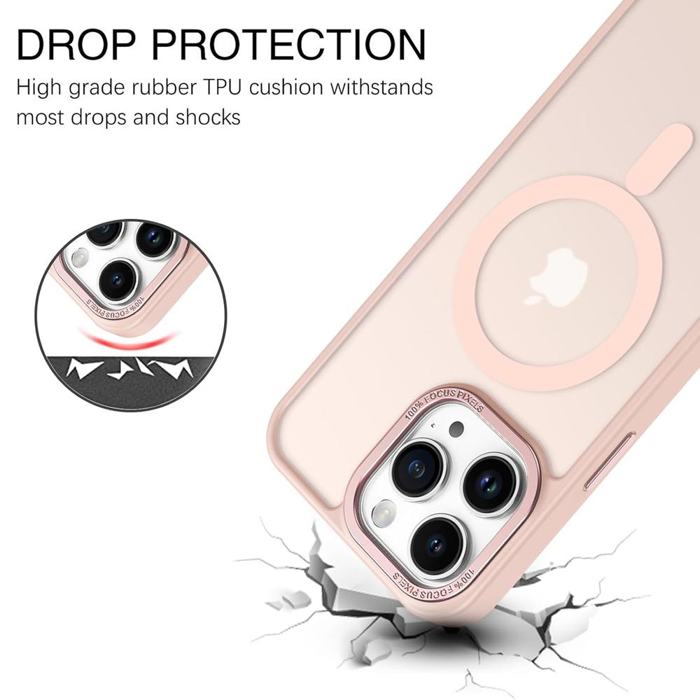 Frame Case für Apple iPhone 16 Pro Max in Rosa