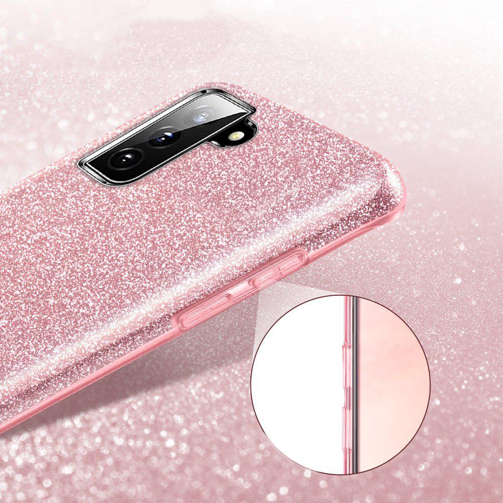 Shiny TPU für Samsung Galaxy S22 Ultra in Rosegold