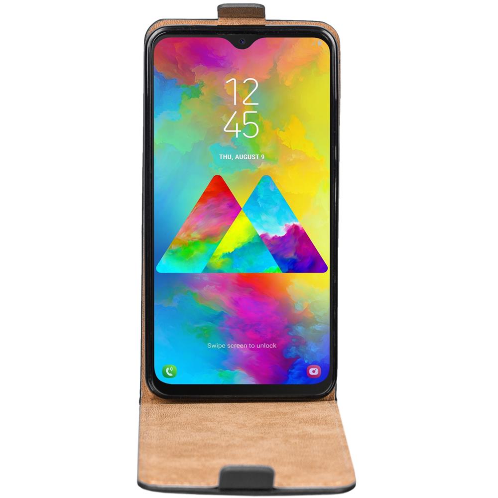 Basic Flip für Samsung Galaxy M20 in Schwarz