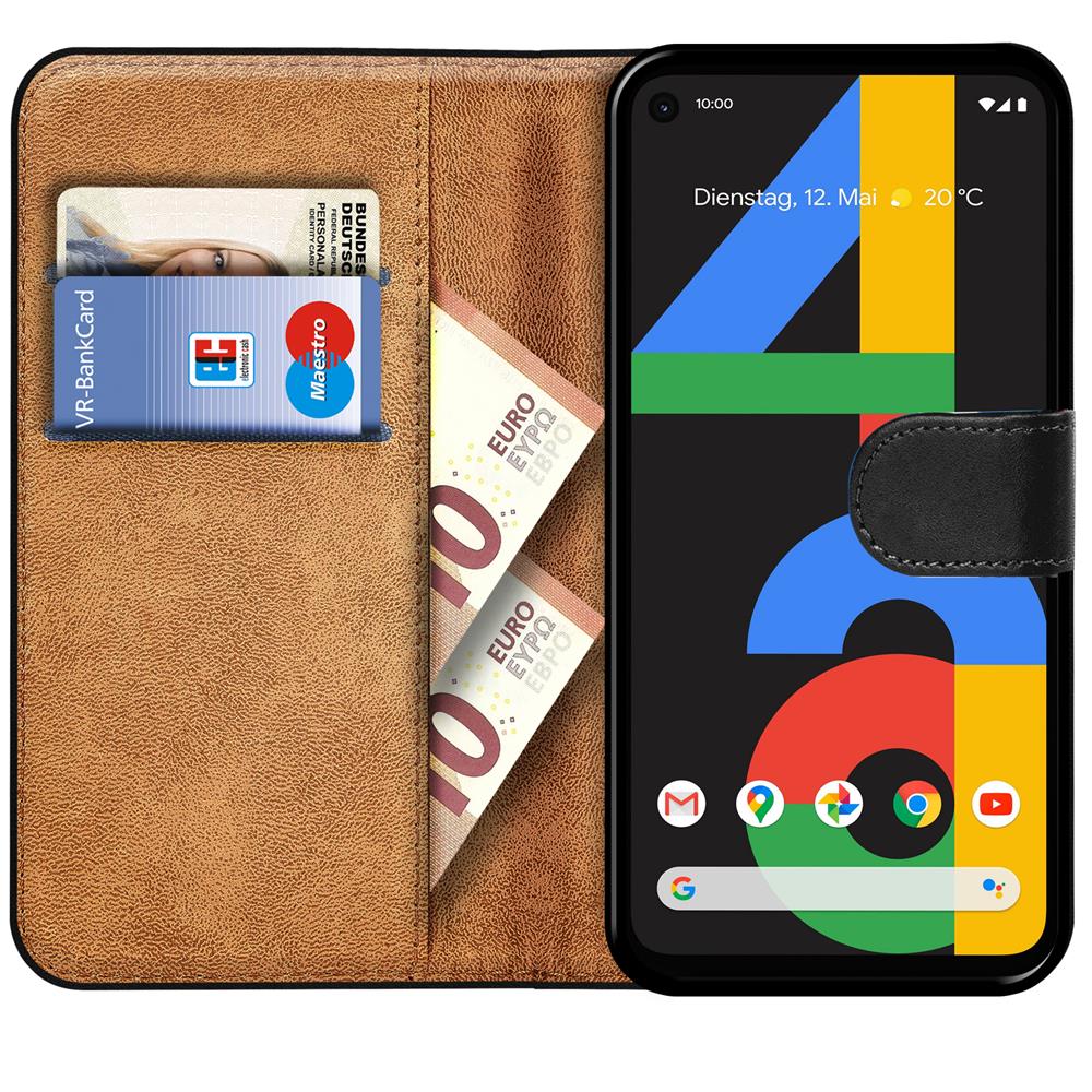 Basic Wallet für Google Pixel 4a in Schwarz