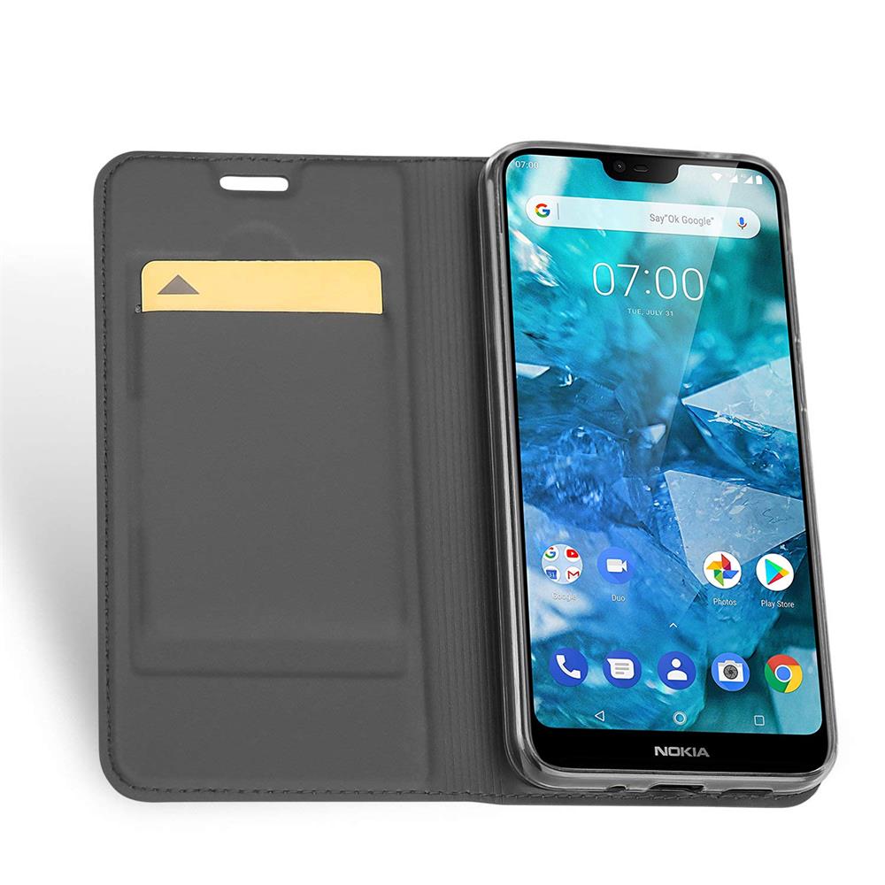 Electroplated Flip für Nokia 8.1 in Schwarz