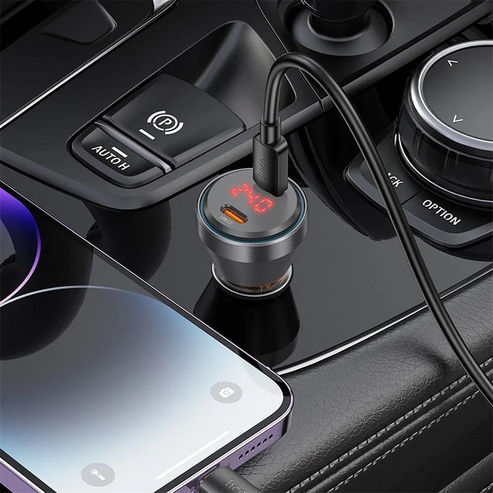 Hoco Kfz-Ladegerät - NZ12C Lightning in Schwarz