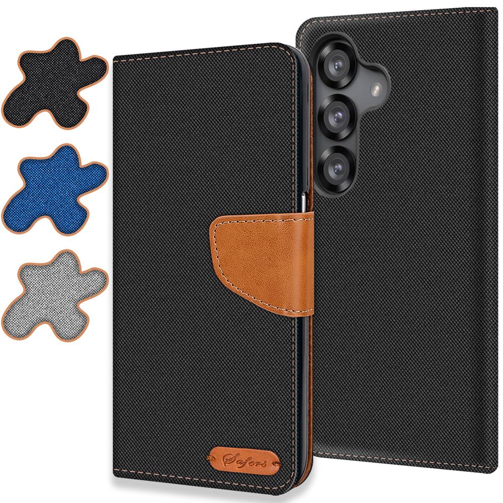 Textil Wallet für Samsung Galaxy S25 FE