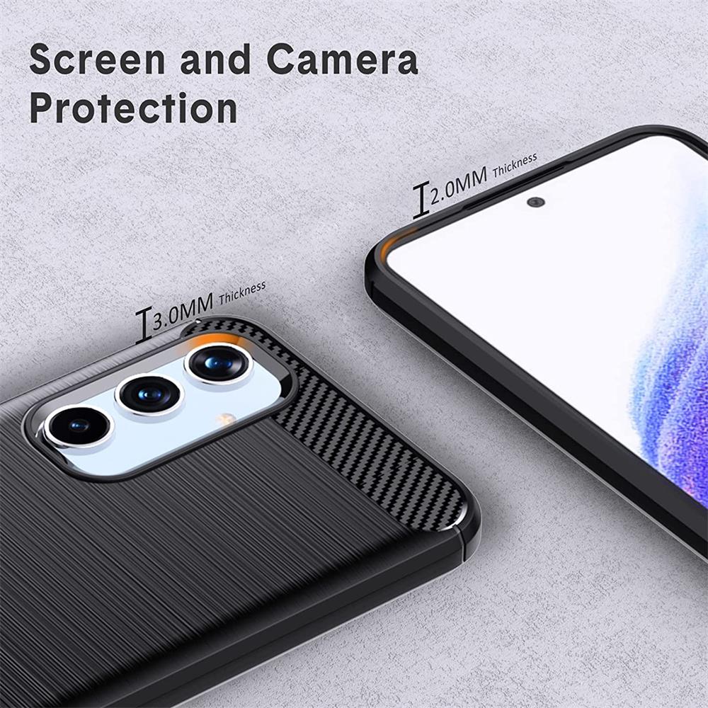 Carbon Brush TPU für Samsung Galaxy A54 5G in Schwarz
