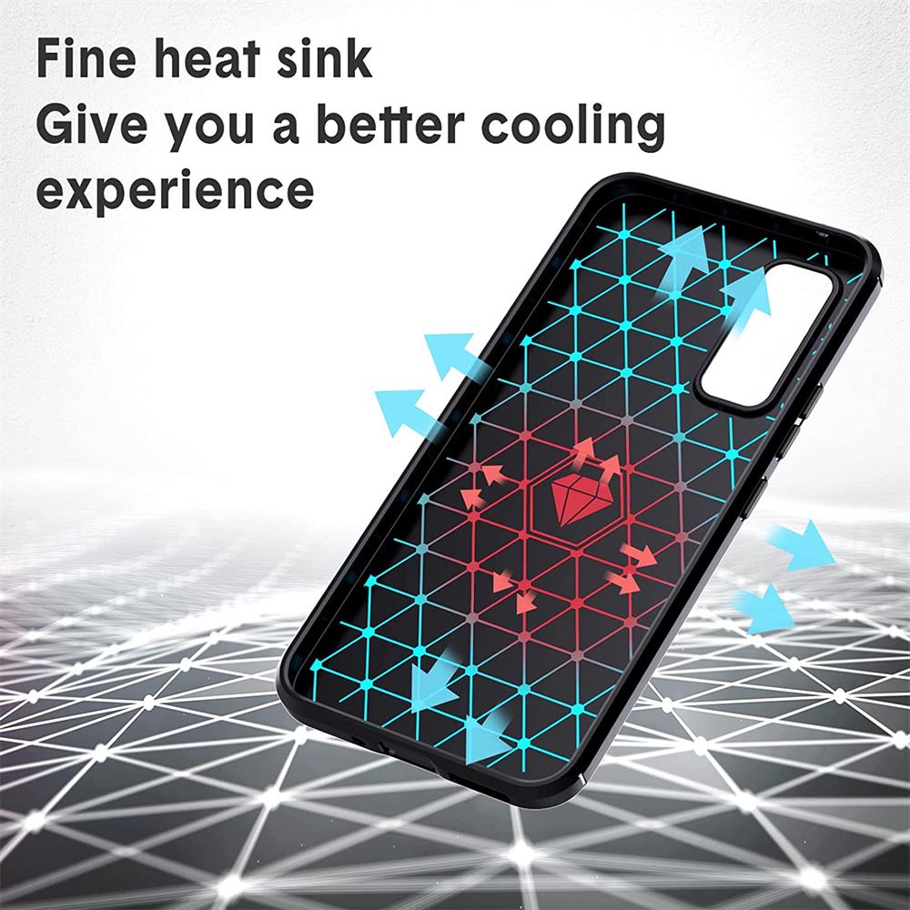 Carbon Brush TPU für Samsung Galaxy A54 5G in Schwarz