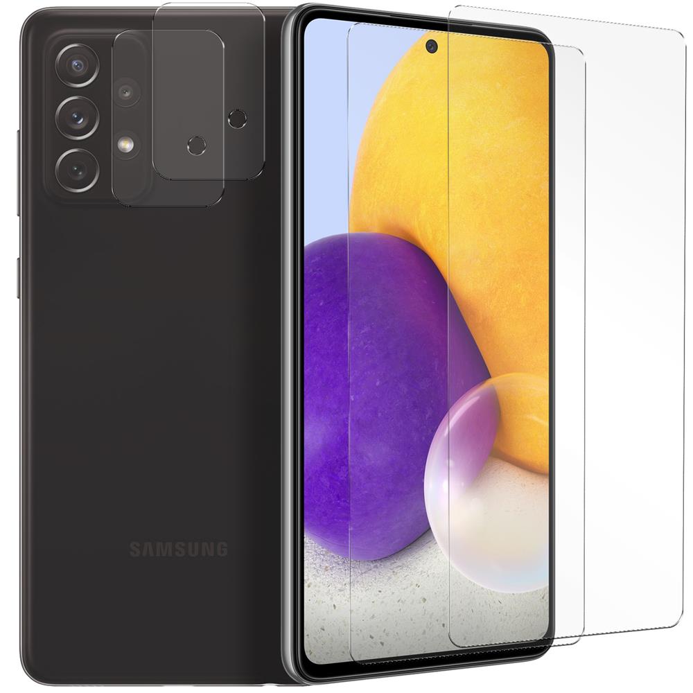 4in1 Glas Set für Samsung Galaxy A72