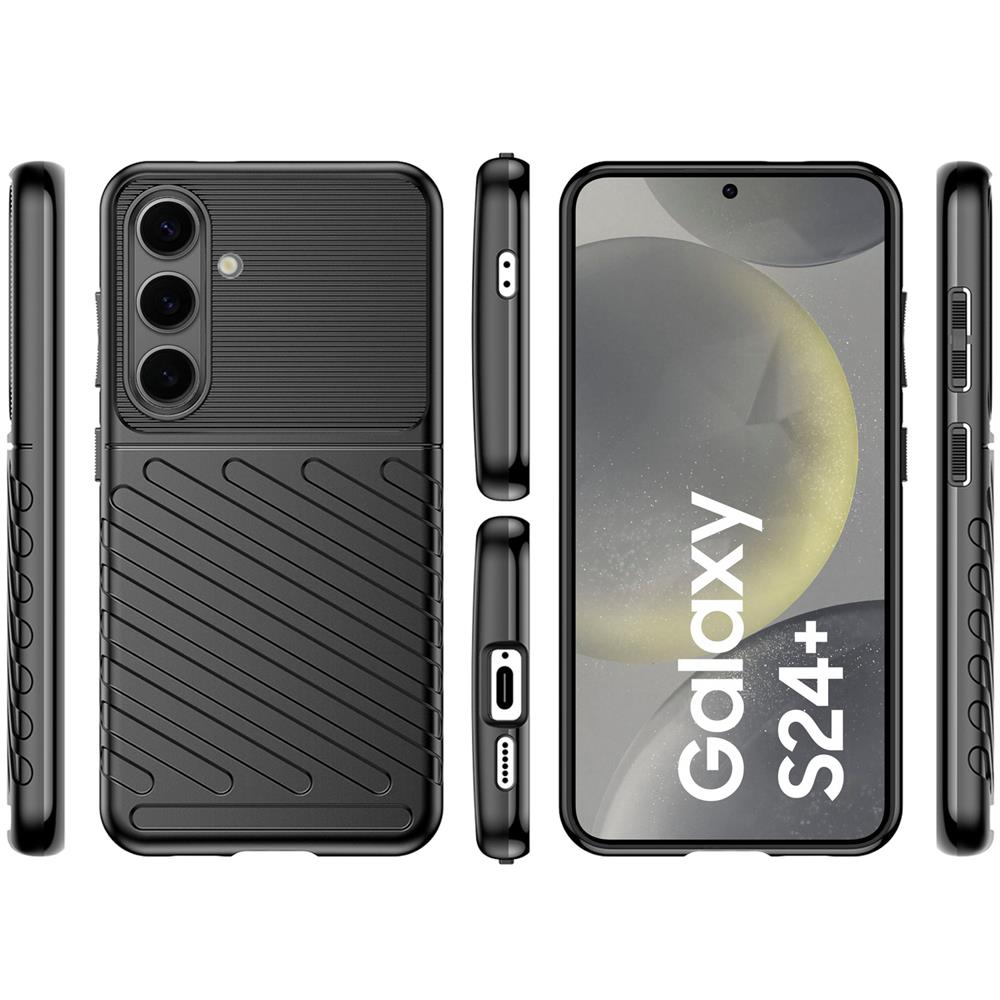 Thunder Case für Samsung Galaxy S24 Plus in Schwarz