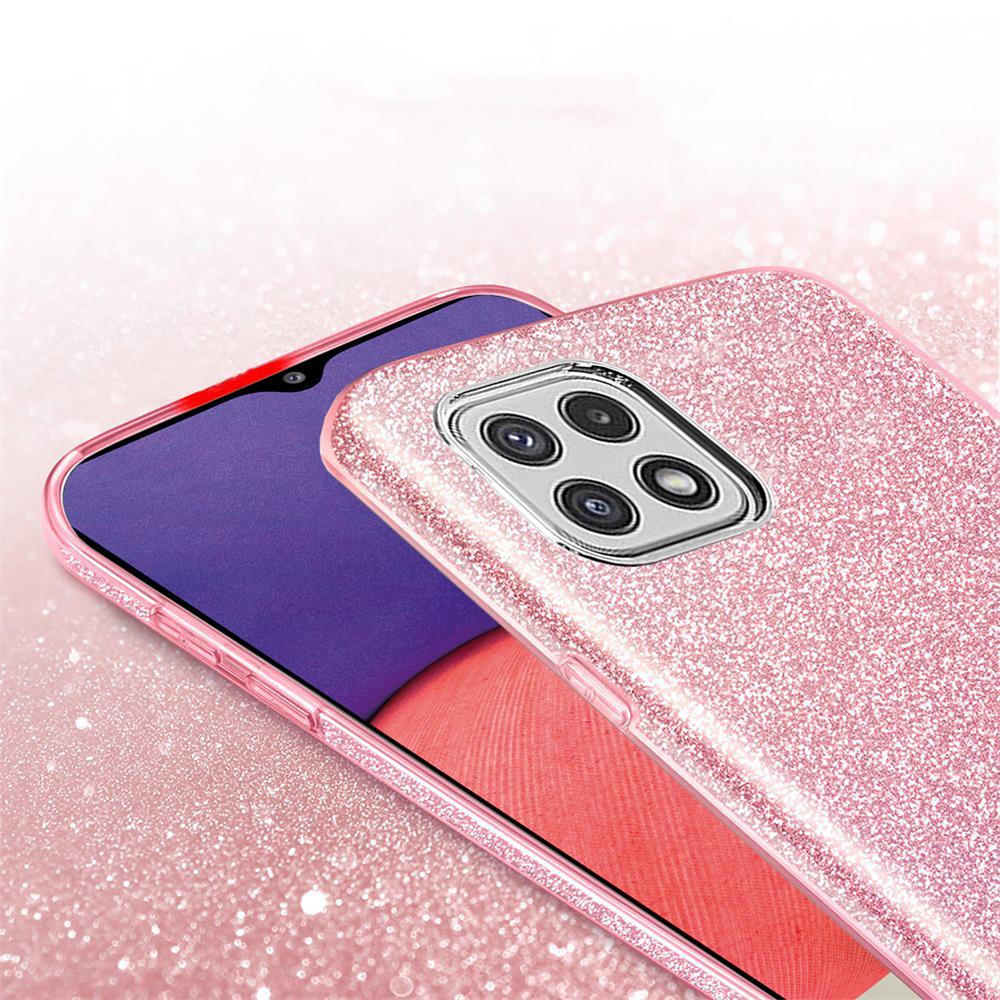 Shiny TPU für Samsung Galaxy A22 5G in Rosegold