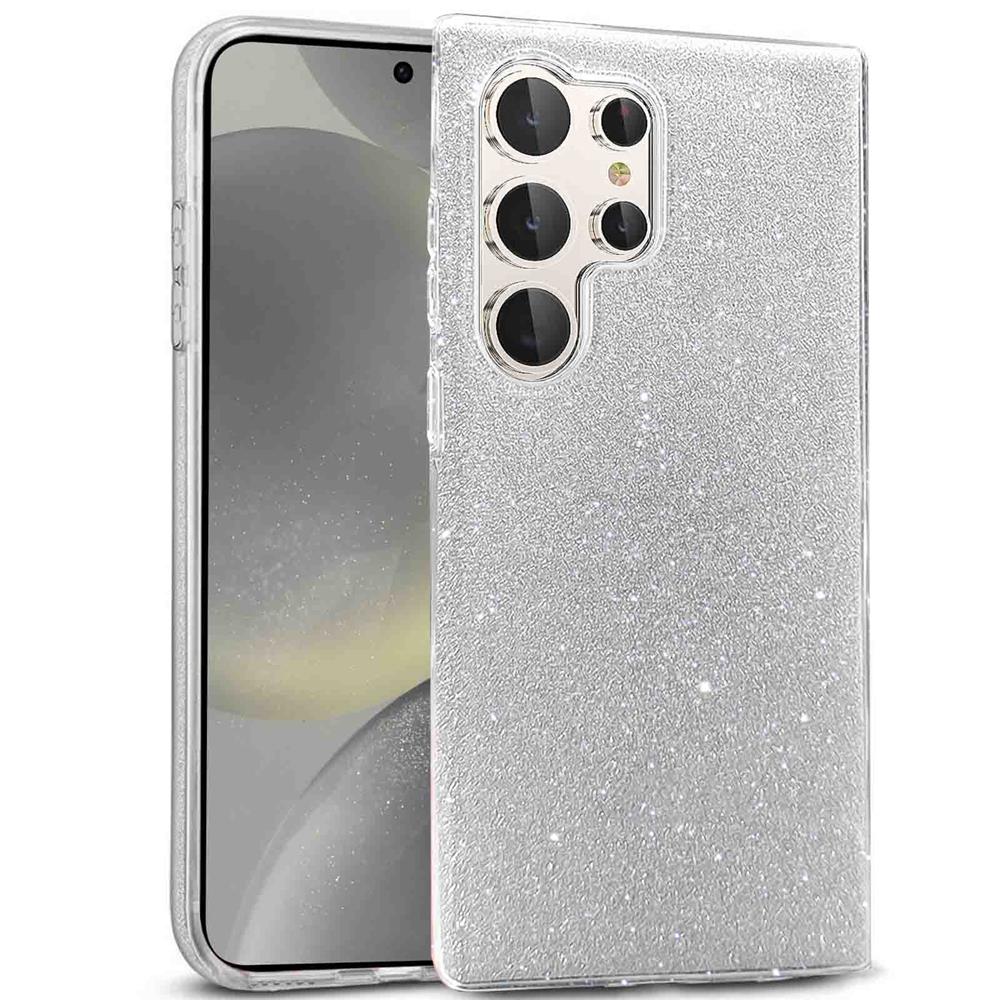 Shiny TPU für Samsung Galaxy S24 Ultra in Silber