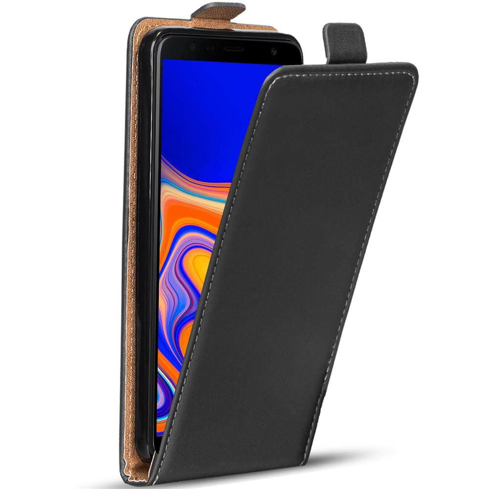 Basic Flip für Samsung Galaxy A7 2018 in Schwarz