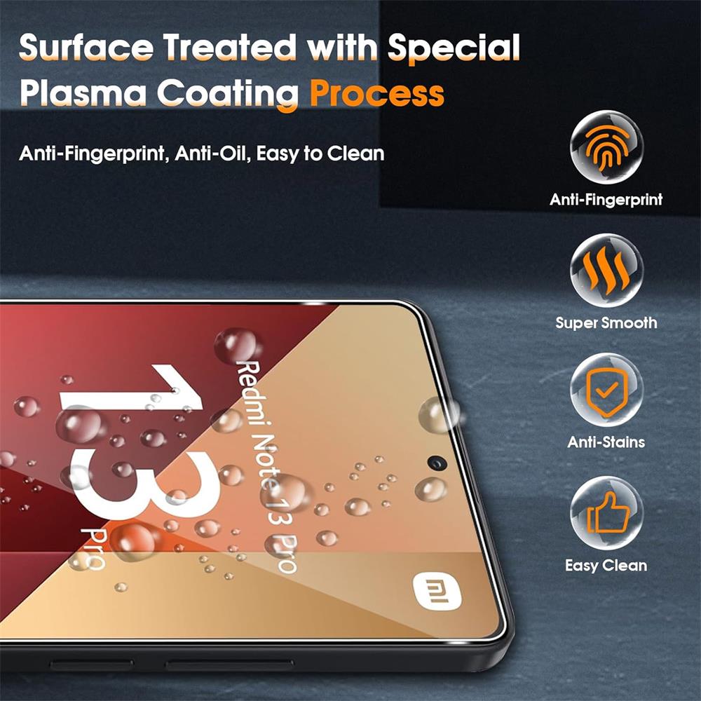 4in1 Glas Set für Xiaomi Redmi Note 13 Pro 5G