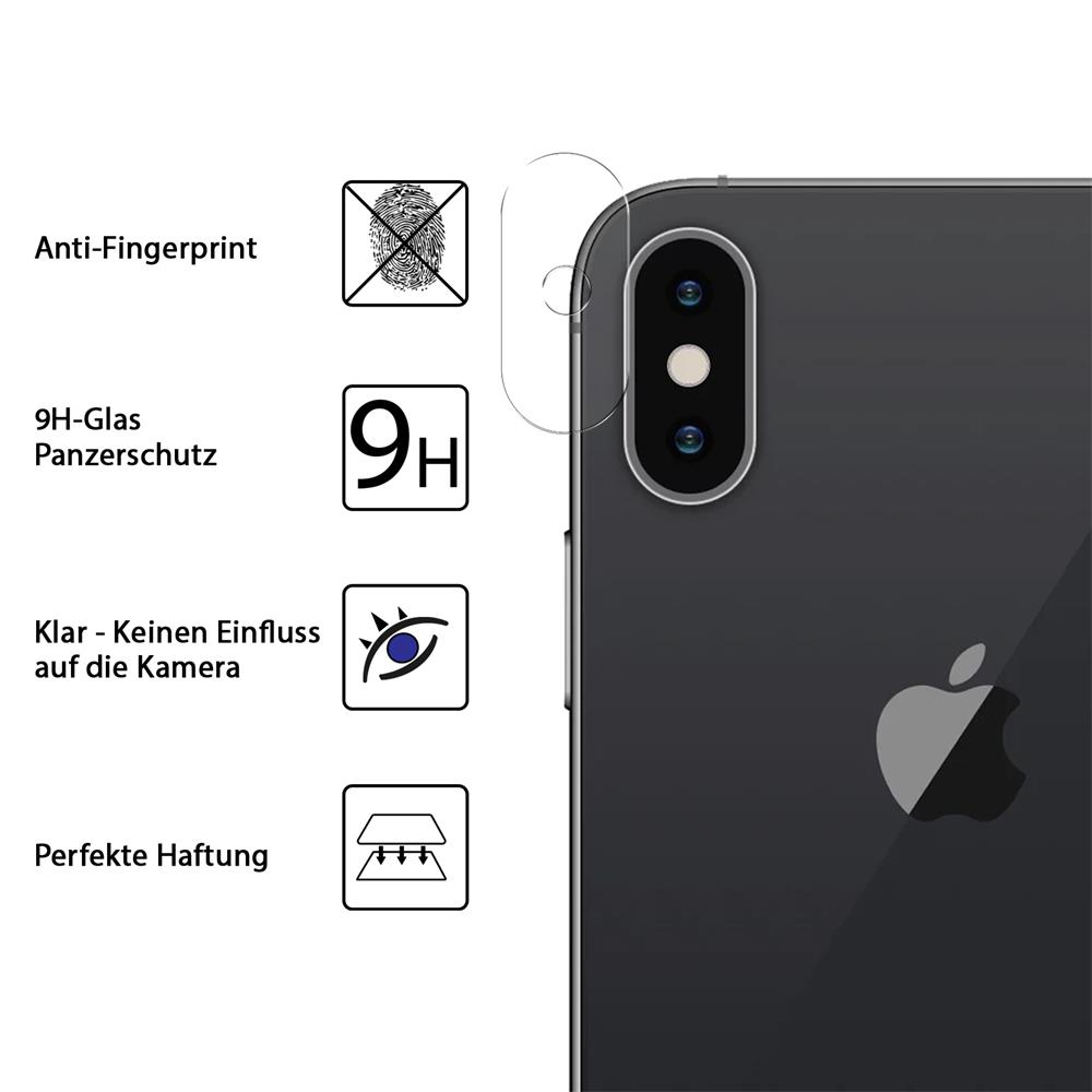 4in1 Glas Set für Apple iPhone X / XS