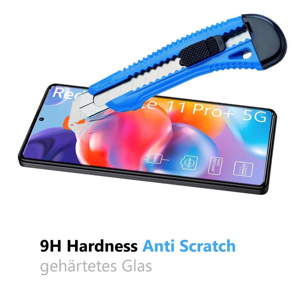 4in1 Glas Set für Xiaomi Redmi Note 11 Pro Plus 5G