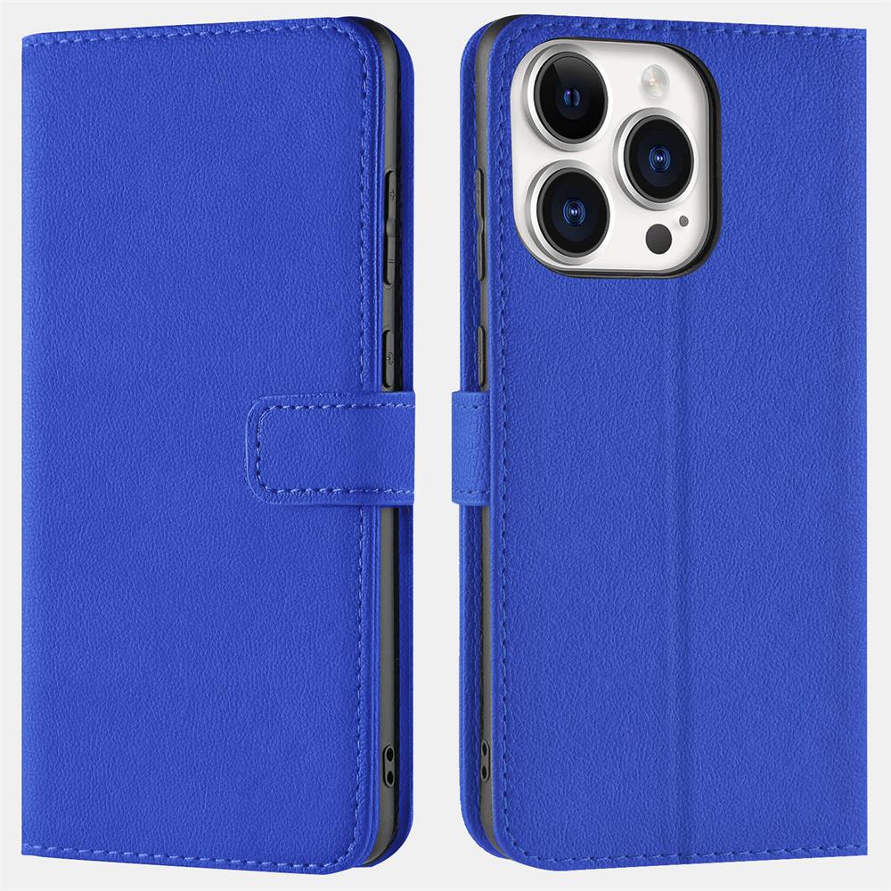 Basic Wallet für Apple iPhone 15 Pro Max in Blau