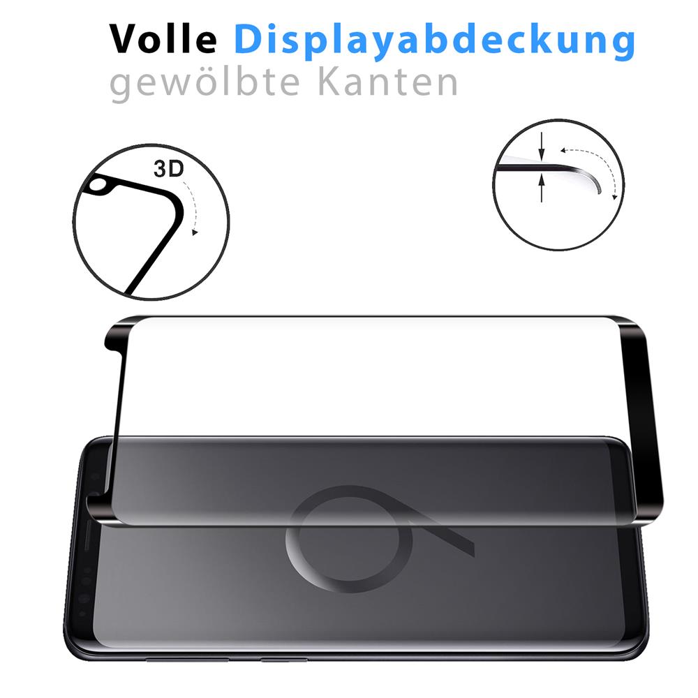 Fullscreen Glas für Samsung Galaxy S9 Plus