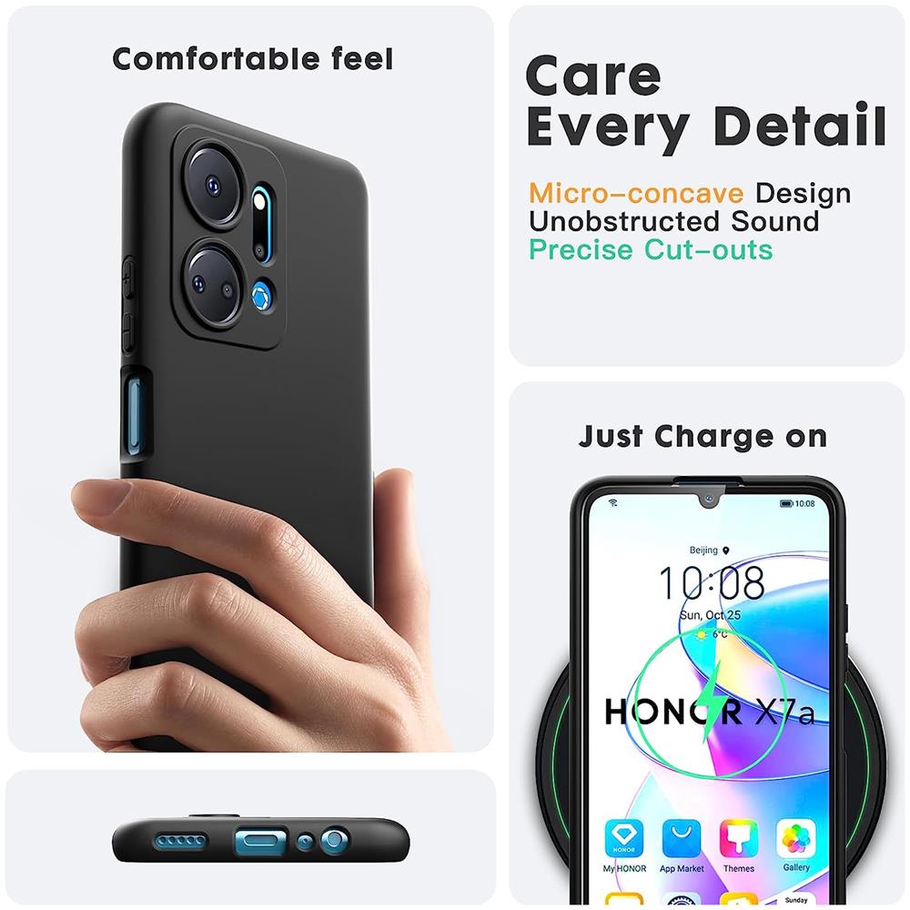 Classic TPU für Honor X7a in Schwarz