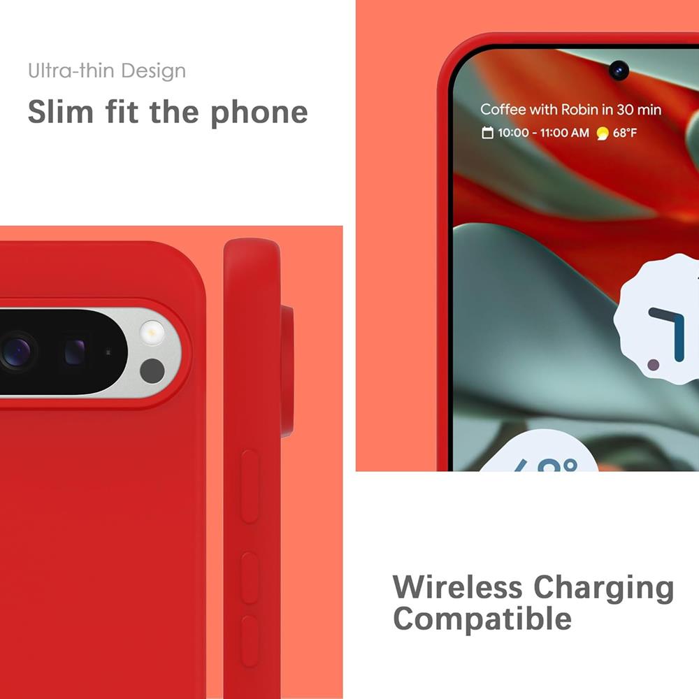 Colour TPU für Google Pixel 9 Pro XL in Rot