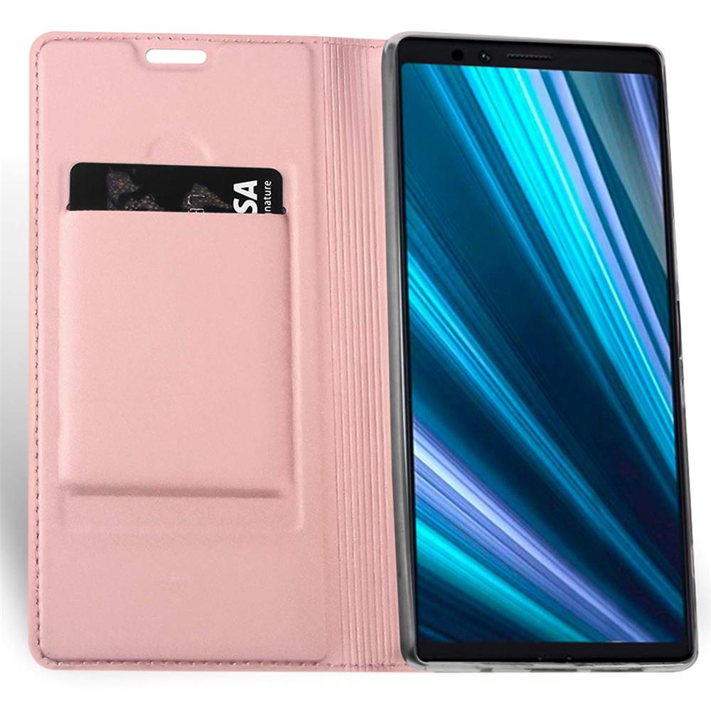 Electroplated Flip für Sony Xperia 1 in Rosegold