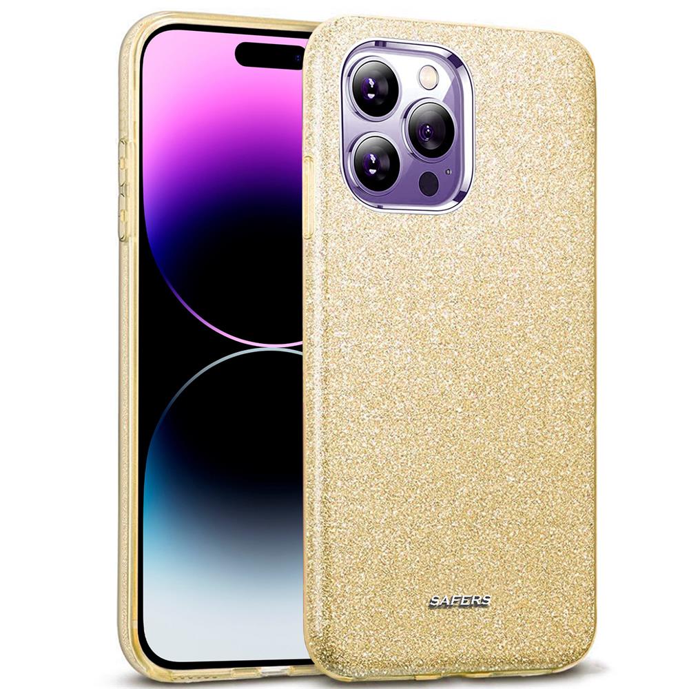 Shiny TPU für Apple iPhone 14 Pro Max in Gold