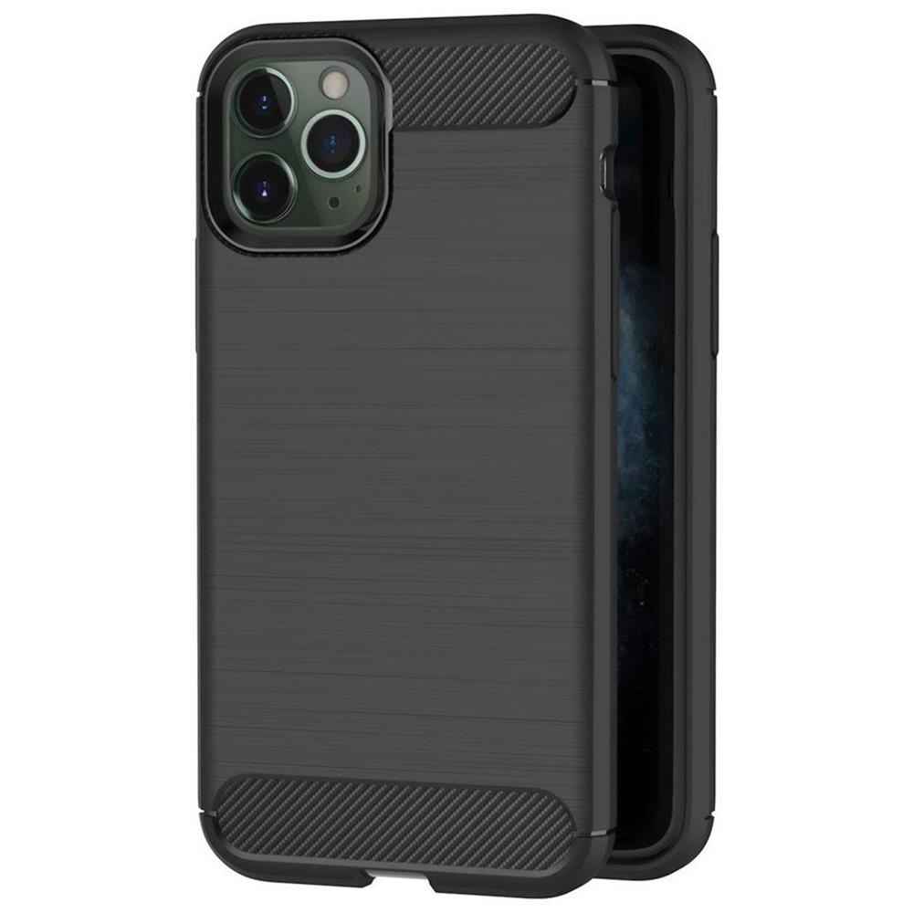 Carbon Brush TPU für Apple iPhone 11 Pro Max in Schwarz