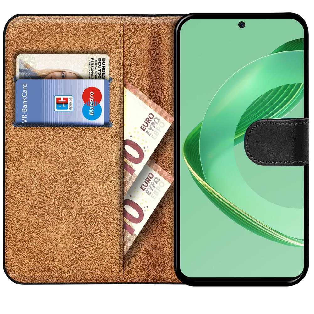 Basic Wallet für Huawei Nova 12 SE in Schwarz