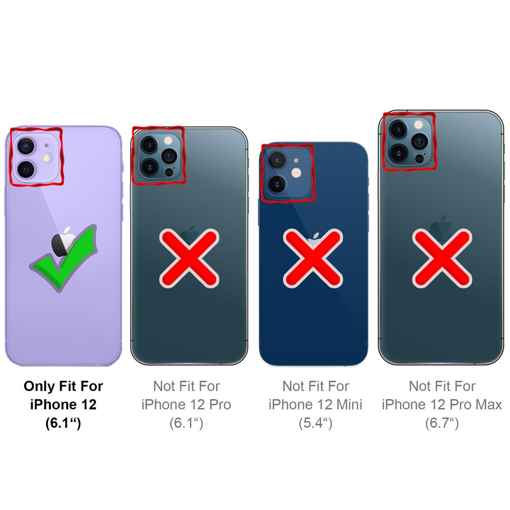 Connect Case Colour inkl. Kette für Apple iPhone 12 in Schwarz