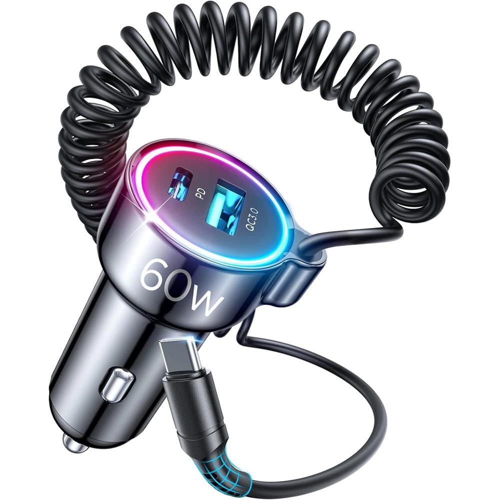 Joyroom Kfz-Ladegerät - 3in1 JR-CL07 in Schwarz