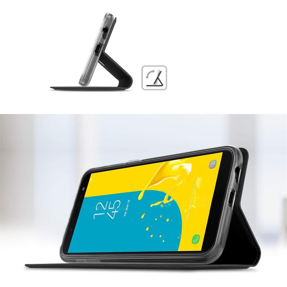 Electroplated Flip für Samsung Galaxy J6 2018 in Schwarz