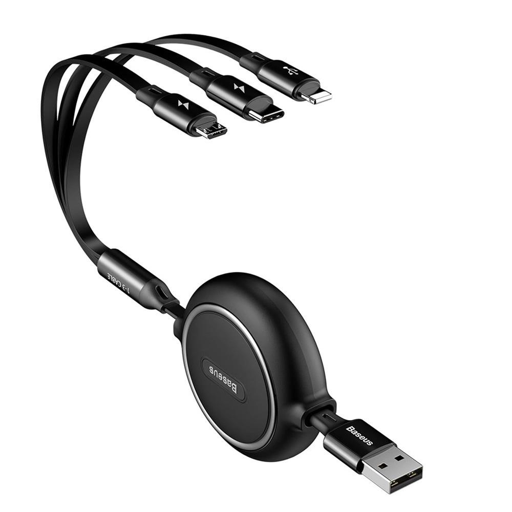 Baseus USB Kabel - CAMLT-JH01 - 3in1 in Schwarz