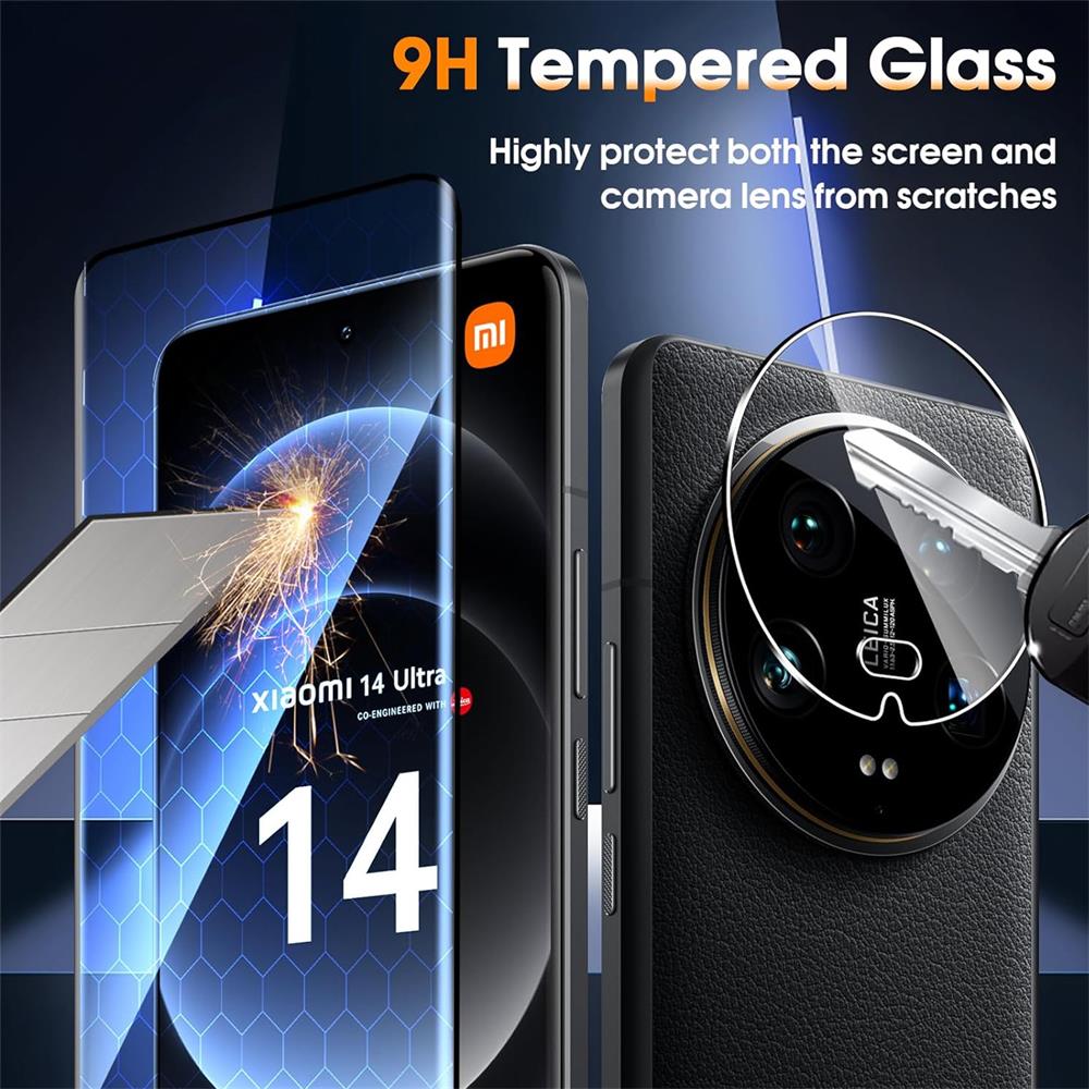 4in1 Glas Set für Xiaomi 14 Ultra