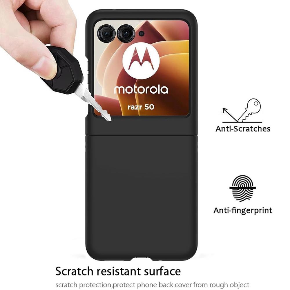 Classic TPU für Motorola Razr 50 in Schwarz