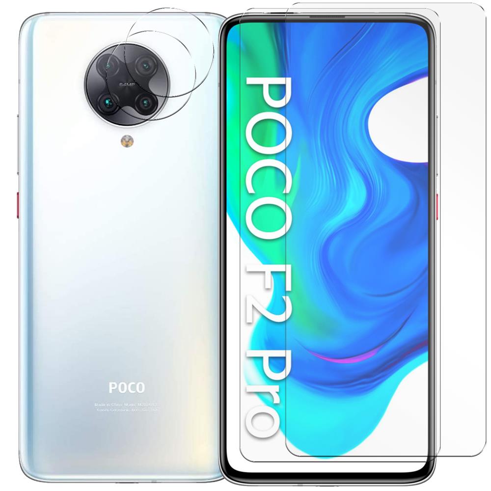 4in1 Glas Set für Xiaomi Poco F2 Pro