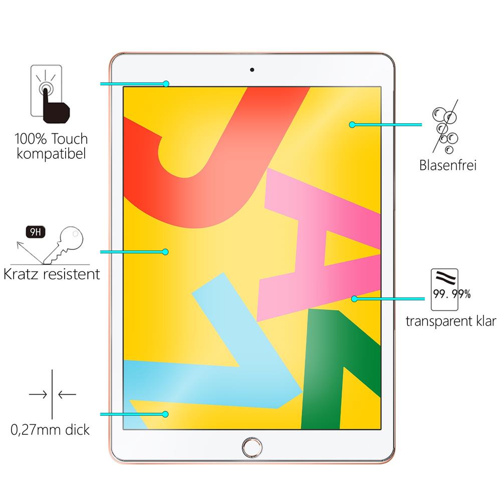 Glasfolie für Apple iPad 10.2 2019