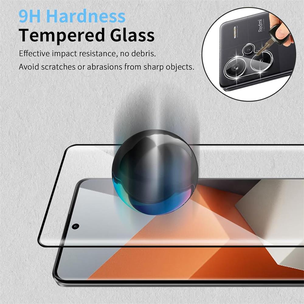 4in1 Glas Set für Xiaomi Redmi Note 13 Pro Plus 5G