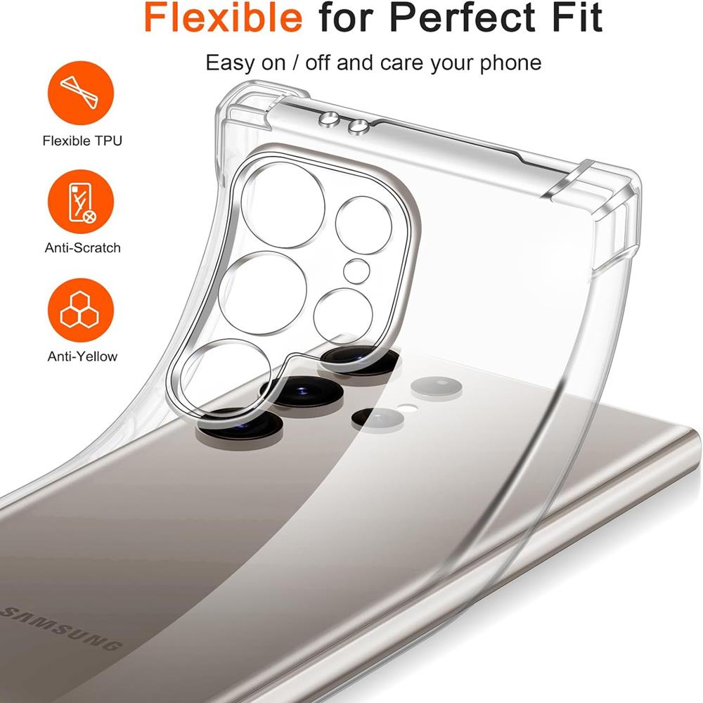 Rugged TPU für Samsung Galaxy S24 Ultra in Transparent