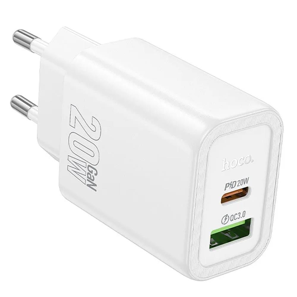 Netz-Ladegerät Hoco - N61 SOLO in Weiss